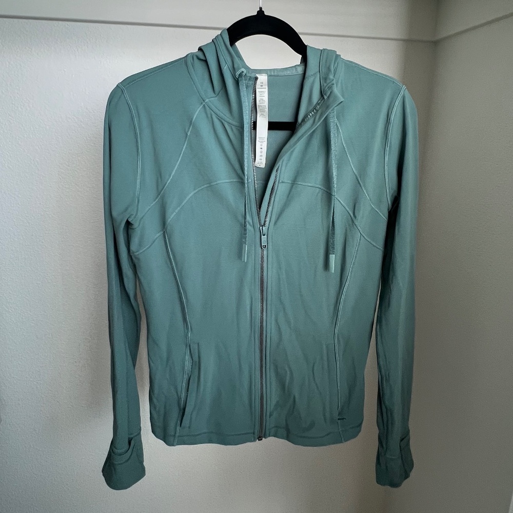 Define Hooded Jacket Nulu | Blueish Green | Size 10